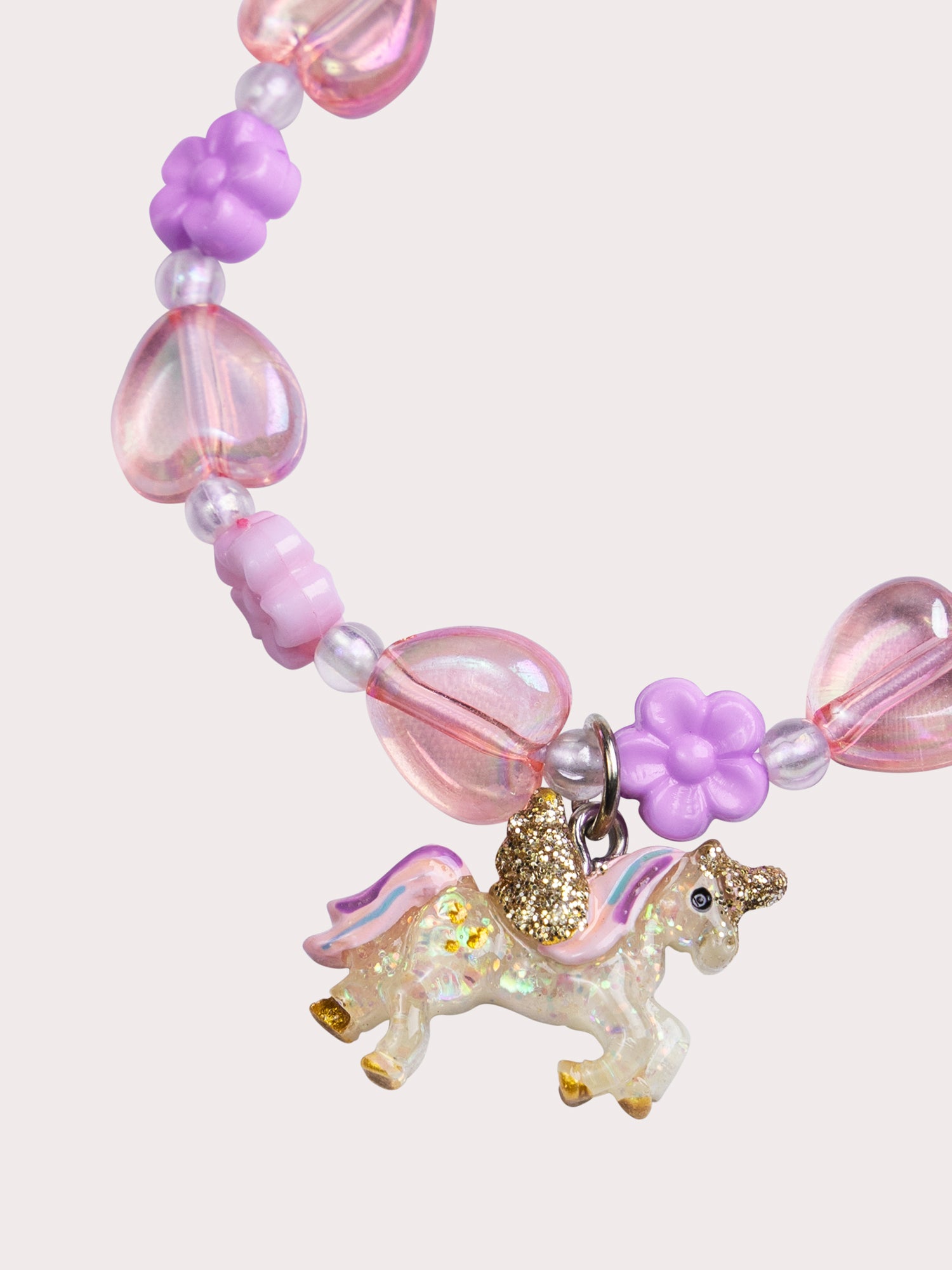 Parure collier et bracelet licorne pour fille