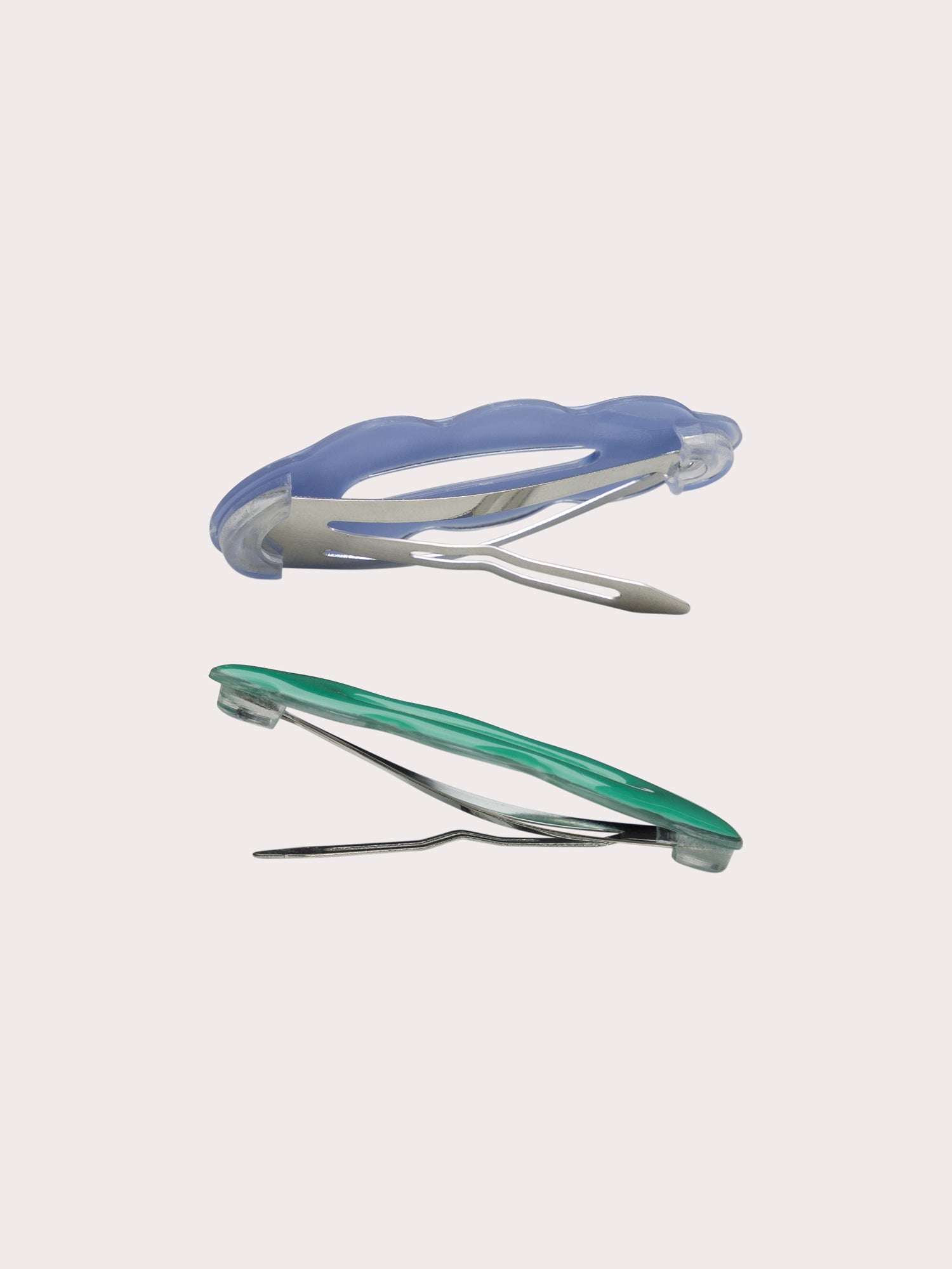 Lot de 3 barrettes formes prganiques multicolores pour fille
